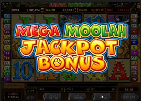 Pay the Mega Moolah and win the mega jackpot!